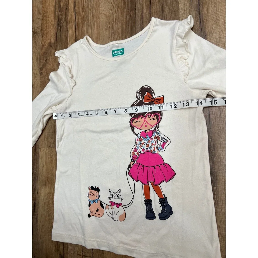 Girls Graphic Shirt & Ruffle‎ Skirt Set | 60% Cotton 40% Poly & 100% Cotton